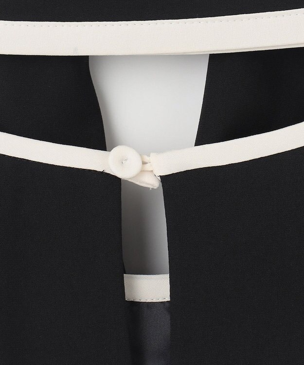 GRACE CONTINENTAL バイカラーフレームドレス ブラック