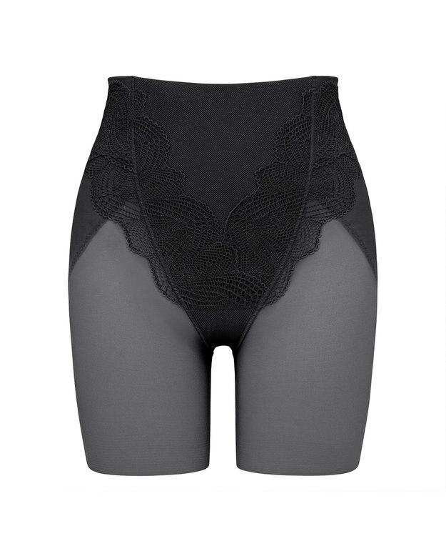 BRADELIS New York 【BRADELIS New York】メッシュシアーライトガードル 通気性抜群の補正ガードル ブラック