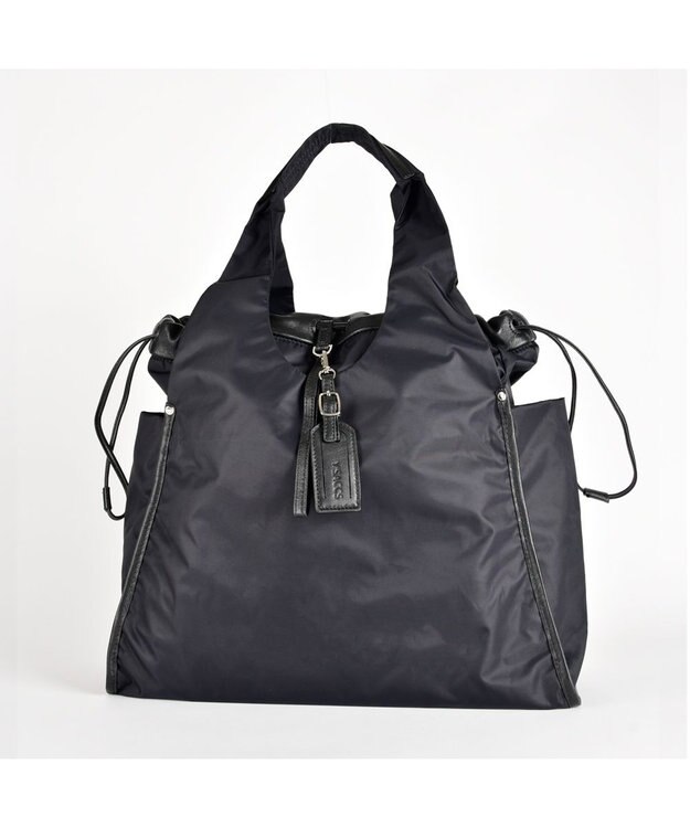 Y'SACCS ドローストリング×シープレザー　トート ブラック