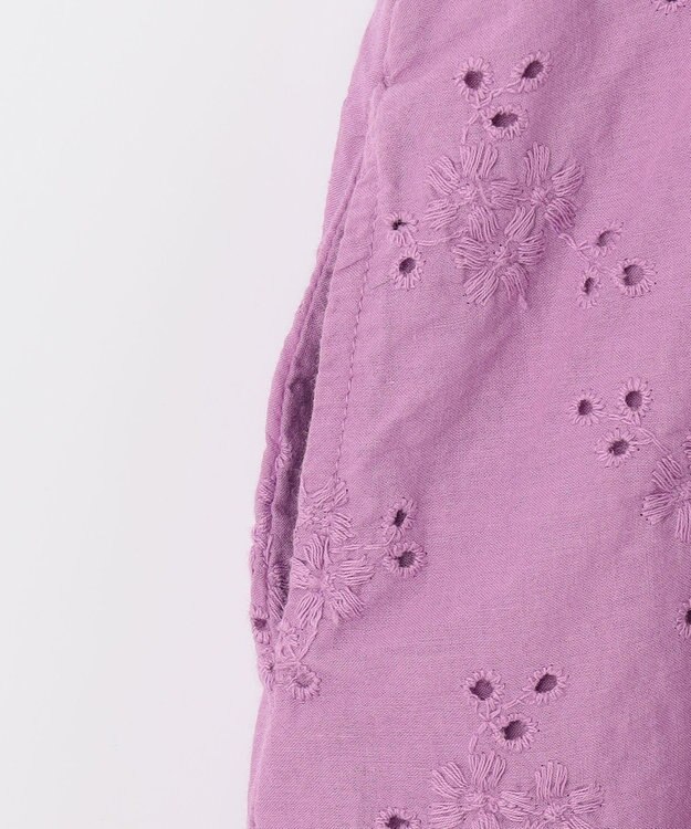 ANY KIDS エンブロイダリー レース ワンピース ラベンダー