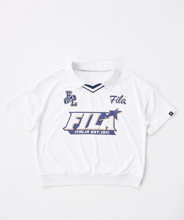 OP／FILA 【FILA】襟付きTシャツ付き３点セット水着 ホワイト