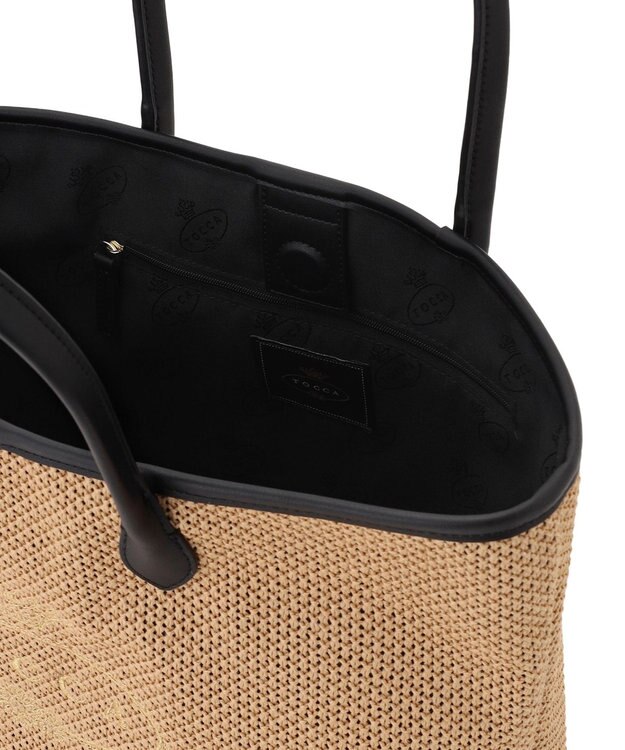TOCCA 【A4サイズ対応】TO THE SUNLIGHT BAG かごバッグ ブラック系
