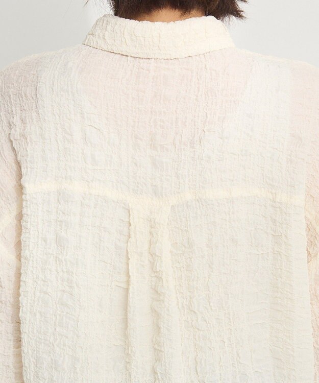 CRAFT STANDARD BOUTIQUE ポコポコワッシャーシャツ Ivory