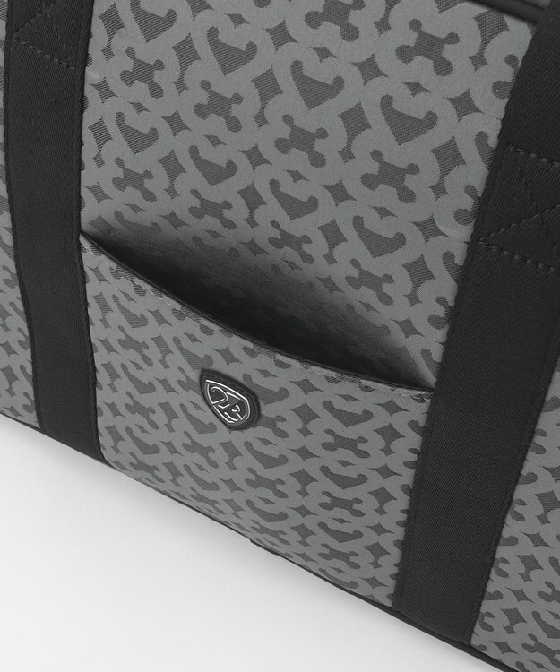 23区GOLF 【UNISEX】モノグラムボストンバッグ　シューズ収納付きの大容量　ショルダー持ちも可能 ブラック系5