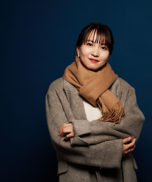 MOONBAT プラスムーンバット (+moonbat) カシミヤ100％無地ストール 洗える 190㎝×50㎝ キャメル