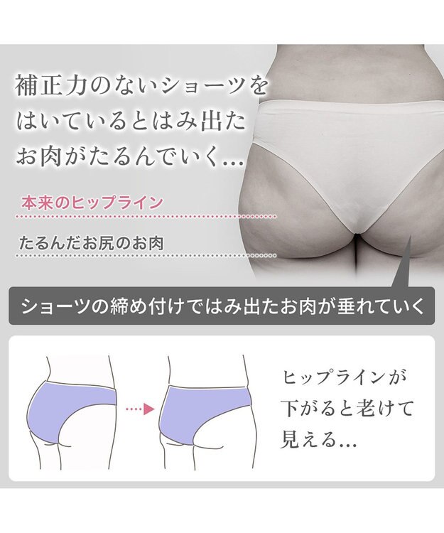 BRADELIS New York 【BRADELIS NewYork peace】　細く見えるガードル23 ヌーディピンク