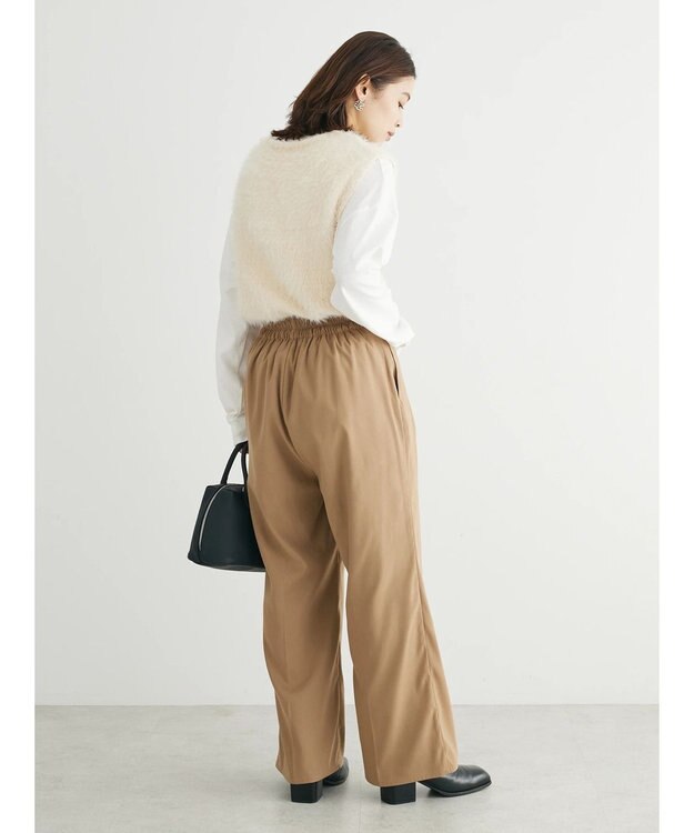 Green Parks ・Ｐｅｔｉｔ　Ｆｌｅｕｒ　シャギーニットベスト Ivory