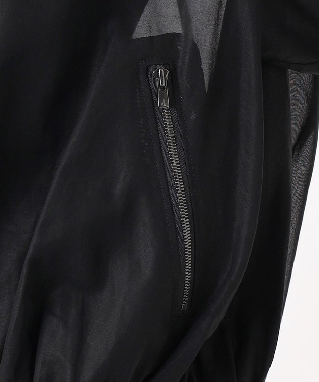 23区 【エステータ】コットンオーガンジー ブルゾン ブラック系