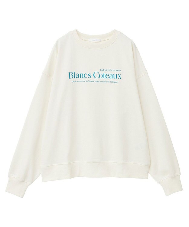 Green Parks アソートロゴミニ裏毛プルオーバー Ecru