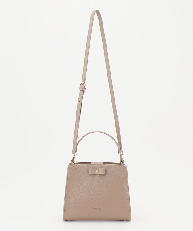 TOCCA 【大人百花掲載】T-MARGO LEATHER MINIBAG ミニバッグ ベージュ系