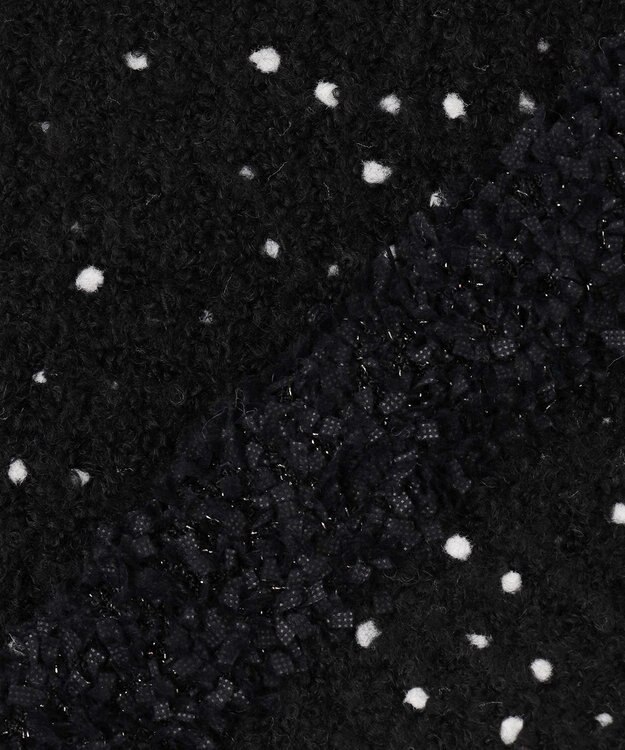 組曲 S 【組曲×setsuko sagittaire】サジテール釦ツイードニットジャケット ブラック系