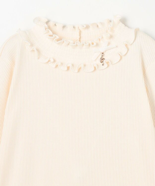 ANY KIDS 音符チャーム付き カットソー エクリュ