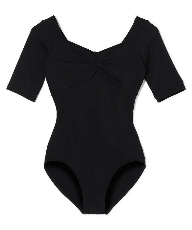 Chacott ５分袖レオタード ブラック