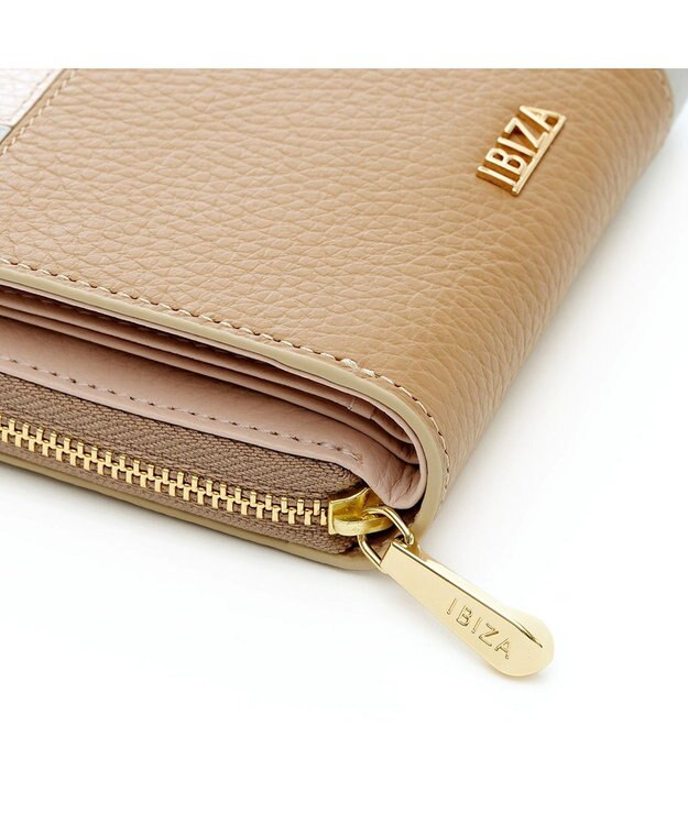 IBIZA コンビナシオン　ラウンドファスナー財布 オーク