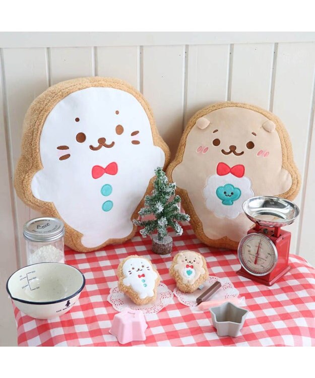 Mother garden しろたん アイシングクッキー クッション 40cm しろたん