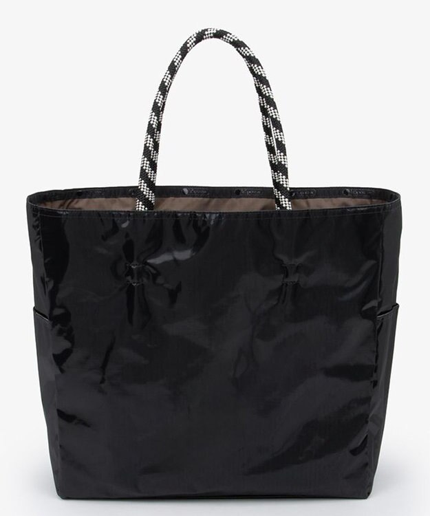 LeSportsac LARGE 2 WAY TOTE/2ウェイチョコレート/ブラックシャイン 2ウェイチョコレート/ブラックシャイン