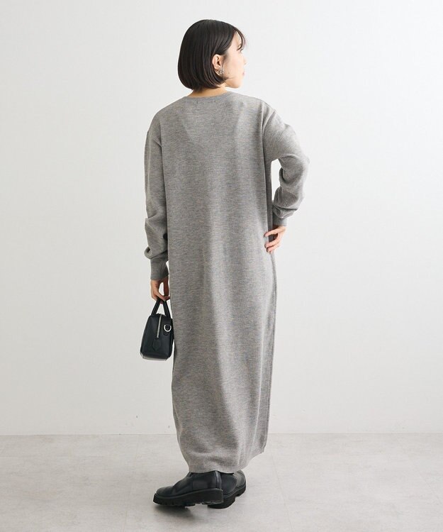 Green Parks ＳＥＴ２点ケーブルベスト＋ニットワンピース Gray