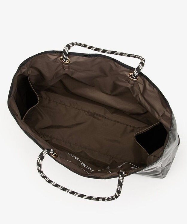 LeSportsac LARGE 2 WAY TOTE/2ウェイチョコレート/ブラックシャイン 2ウェイチョコレート/ブラックシャイン