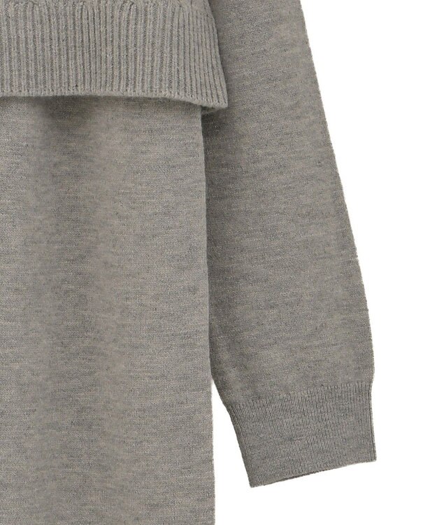 Green Parks ＳＥＴ２点ケーブルベスト＋ニットワンピース Gray