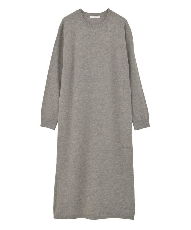 Green Parks ＳＥＴ２点ケーブルベスト＋ニットワンピース Gray