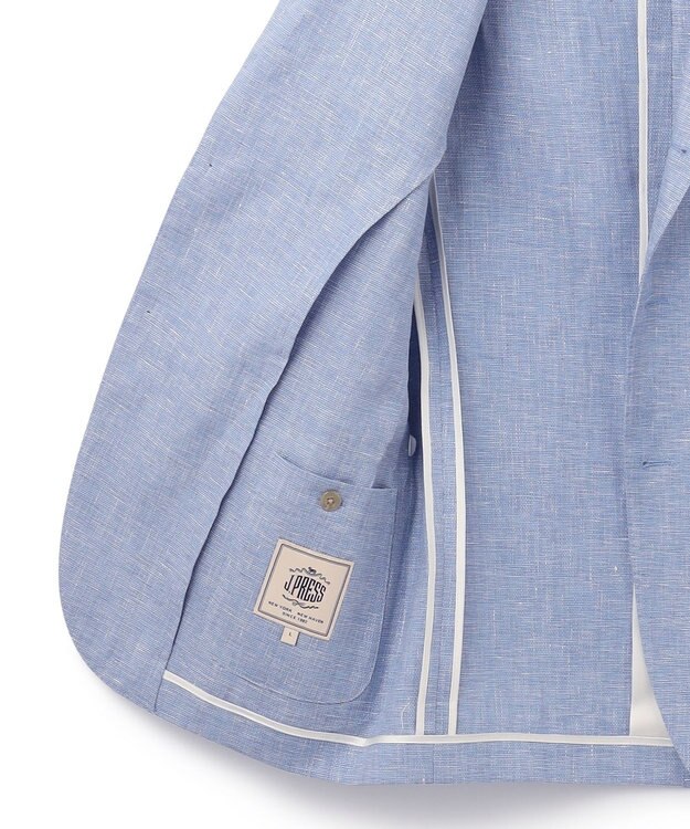 J.PRESS MEN リネンブリーザブルメッシュ ジャケット サックスブルー系