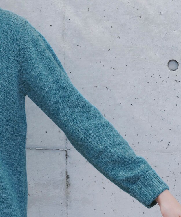 Tiaclasse 【洗える】重ね着風ニットトップス ターコイズ