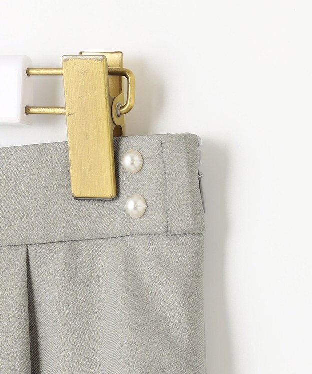 ANY SIS 【美人百花6月号掲載】スムージーポリエステル スカート ライトカーキ