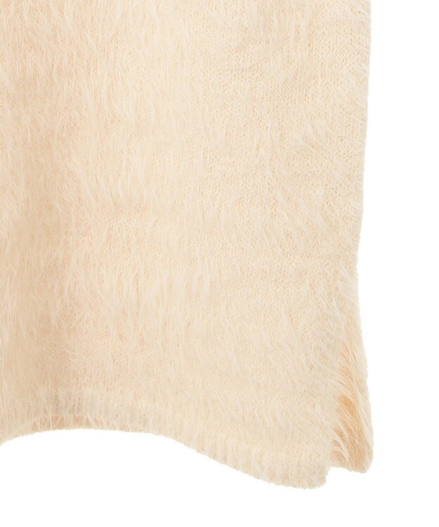 Green Parks ・Ｐｅｔｉｔ　Ｆｌｅｕｒ　シャギーＶネックベスト Ivory