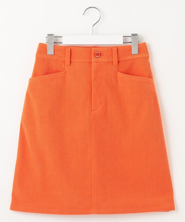 23区GOLF 【WOMEN】【EC限定】コーデュロイスカート オレンジ系