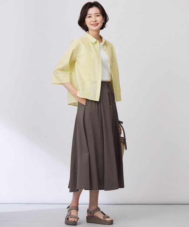 J.PRESS LADIES 【WEB限定カラーあり・洗える】FINE SLEEVELESS ニット タンクトップ オフ系