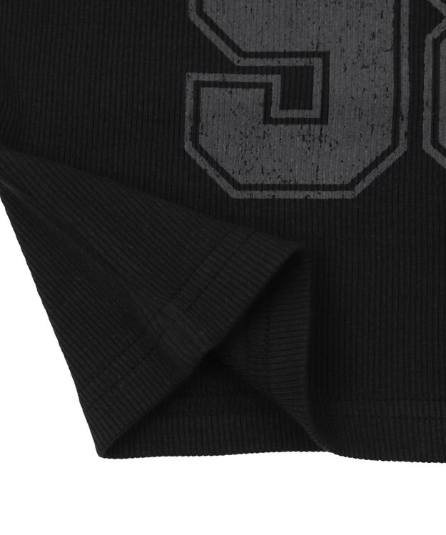 WEGO グラフィックレースタンク ブラック