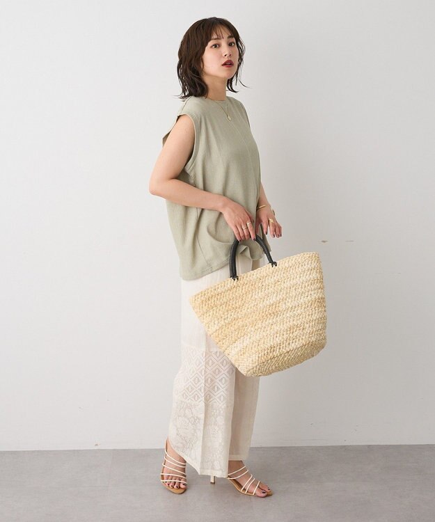 CRAFT STANDARD BOUTIQUE レースパッチワークパンツ Black