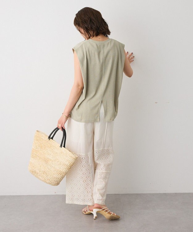 CRAFT STANDARD BOUTIQUE レースパッチワークパンツ Black