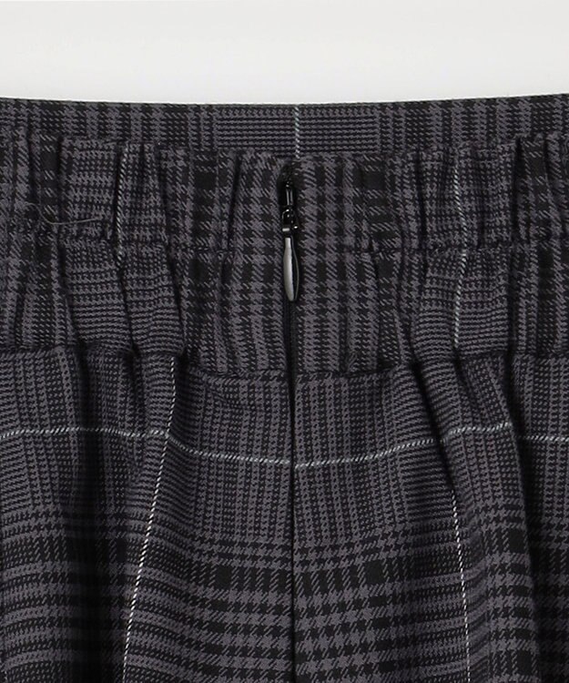 組曲 【WEB限定カラーあり】ウールライクストレッチ フレアスカート グレー系3