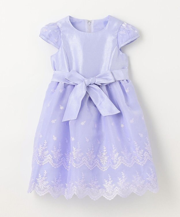 ANY KIDS バックサテンシャンタン ドレス サックスブルー