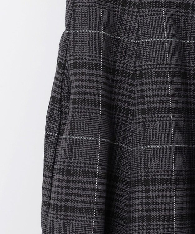 組曲 【WEB限定カラーあり】ウールライクストレッチ フレアスカート グレー系3