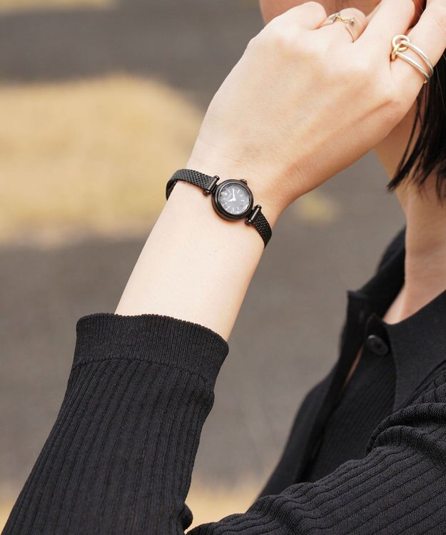 CITIZEN 【特定店取扱いモデル】ジュエリーのように煌めくラウンドメッシュモデル EG7085-50L ブラック