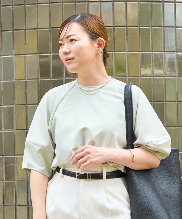 Phoebe 【限定セット】クラシカルパール×チェーン2連ネックレス×ワンタッチメタルフープミニピアス ゴールド