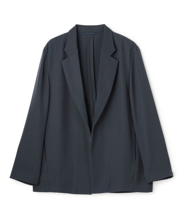 UNFILO MENS ダブルクロス イージージャケット ブルーグレー