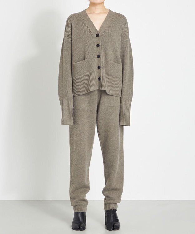 NAVE ウールカシミヤカーディガン ライトグリーン系