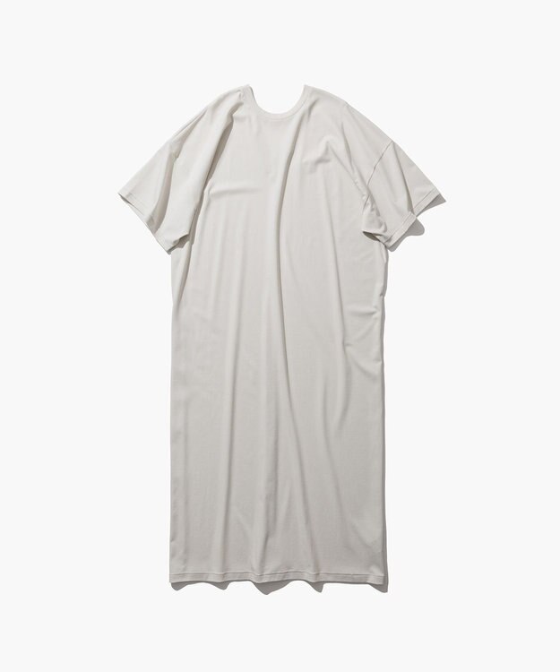 ATON 80/ FRESCA SMOOTH | クルーネックドレス WARM WHITE