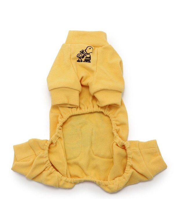 PET PARADISE スヌーピー  ペティヒート プレミアム ロンパース 《ハグ柄》 中型犬 イエロー