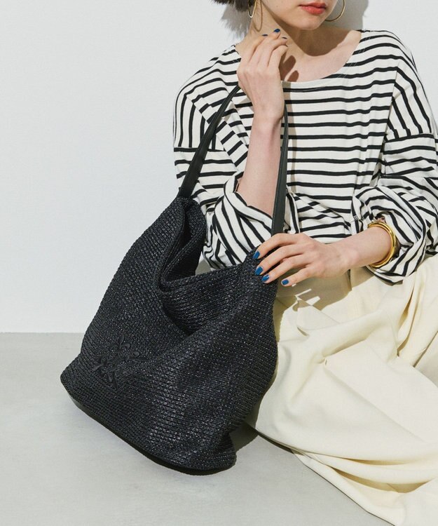  ナイロンラフィアワンショルダーバッグ《かごバッグ》(CE-1714)
