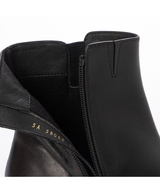 Riz raffinee <Riz raffinee>ベルテッドショートブーツ ブラック