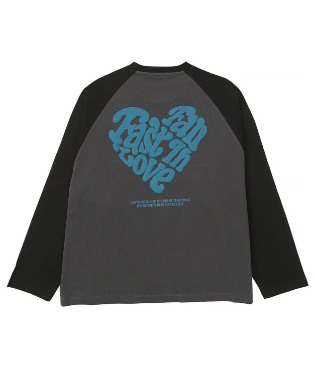 WEGO ラグランハートグラフィックT（LS） スミクロ