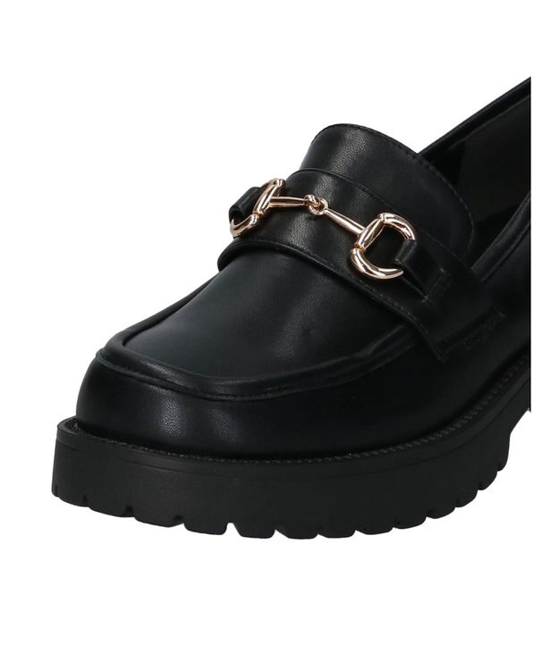 earth music&ecology ＯＲｉｅｎｔａｌ　ＴＲａｆｆｉｃ　厚底ビットローファー Black