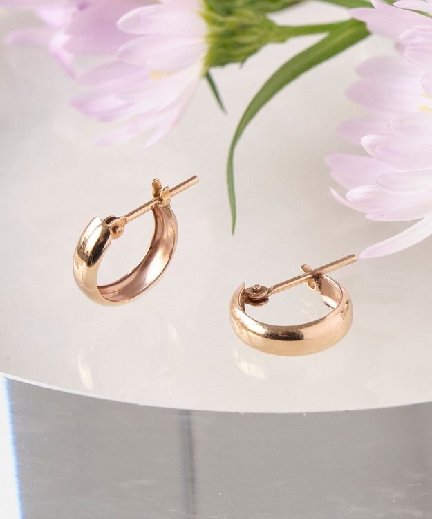 Phoebe 【K10】ディアプランプフープピアス ゴールド