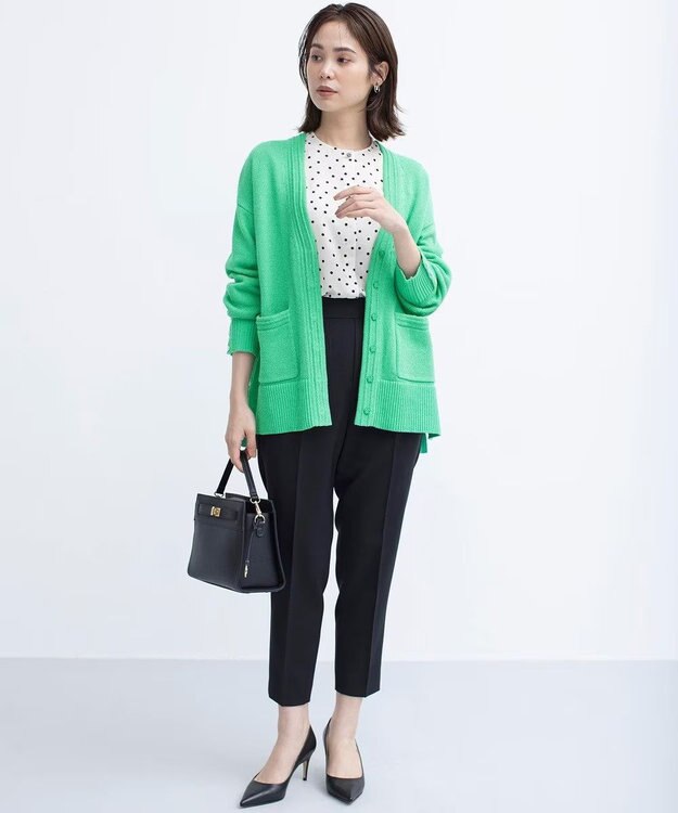 組曲 ドットジョーゼットプリント ブラウス アイボリー系5