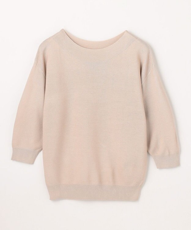 ANY L アクリルガーターニット グレージュ