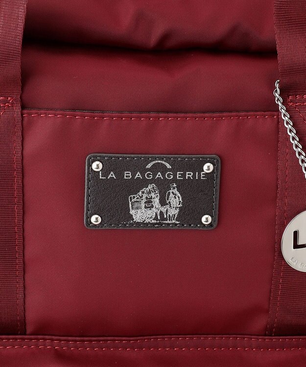 LA BAGAGERIE 10ポケット持ち手付きリュック Lサイズ ワイン